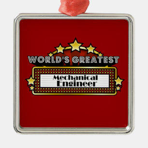 Der bestste Maschinenbauingenieur der Welt Silbernes Ornament