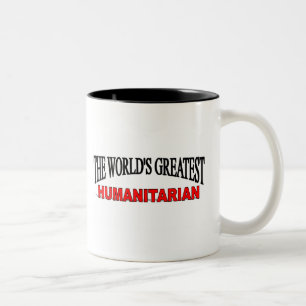 Der bestste Menschenfreund der Welt Zweifarbige Tasse