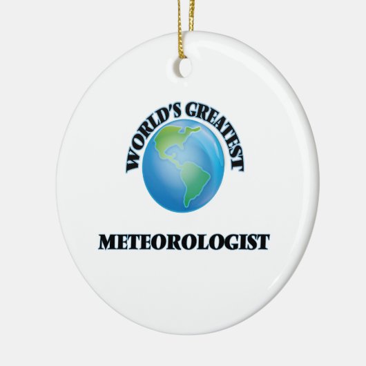 Der bestste Meteorologe der Welt Keramikornament (Links)