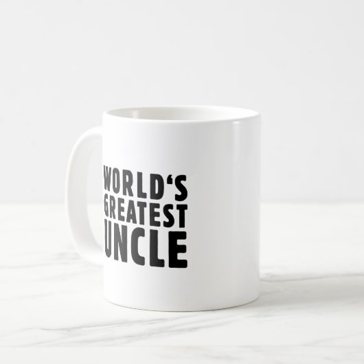 Der bestste Onkel der Welt Kaffeetasse (Vorderseite Links)