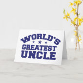 Der bestste Onkel der Welt Karte (Gelbe Blume)