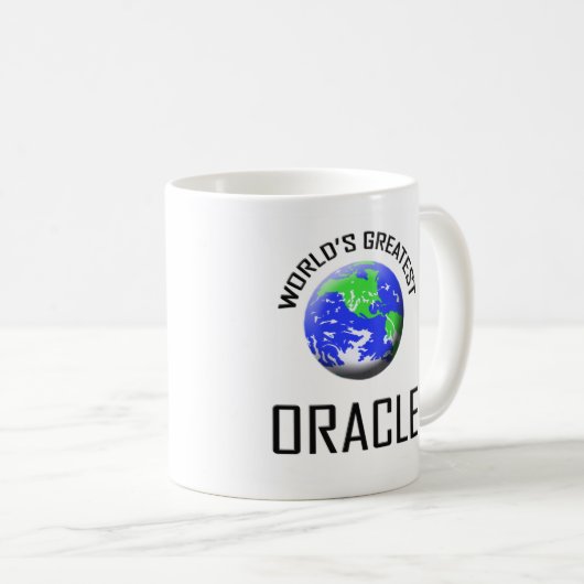 Der bestste Oracle der Welt Kaffeetasse (VorderseiteRechts)