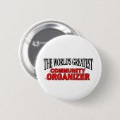 Der bestste Organisator der Welt Gemeinschafts Button (Vorne & Hinten)