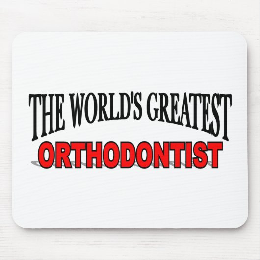 Der bestste Orthodontist der Welt Mousepad (Vorne)