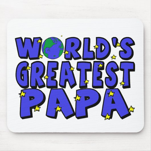 Der bestste Papa der Welt Mousepad (Vorne)
