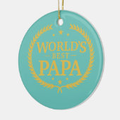 Der Bestste Papa-Preis der Welt Keramik Ornament (Links)