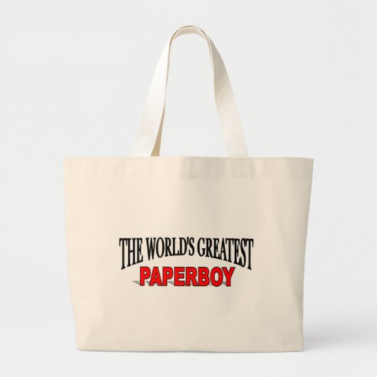 Der bestste Paperboy der Welt Jumbo Stoffbeutel (Vorne)