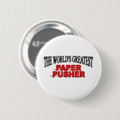 Der bestste Papierschieber der Welt Button (Vorne & Hinten)