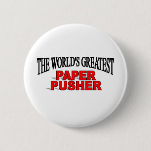 Der bestste Papierschieber der Welt Button