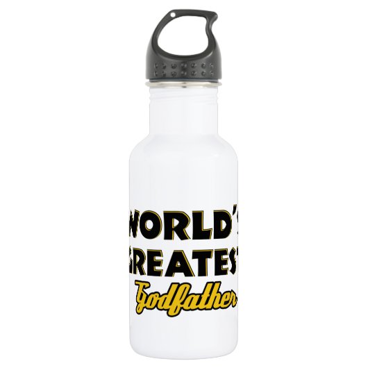 Der bestste Pate der Welt Trinkflasche (Vorderseite)