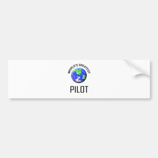 Der bestste Pilot der Welt Autoaufkleber (Vorne)