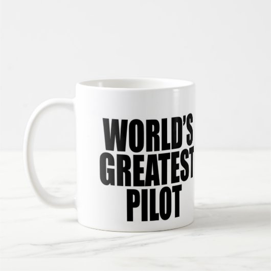 Der bestste Pilot der Welt Kaffeetasse (Links)