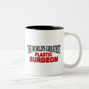 Der bestste Plastikchirurg der Welt Zweifarbige Tasse