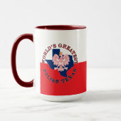 Der bestste polnische Texan der Welt Tasse (Links)