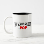 Der bestste Pop der Welt Zweifarbige Tasse (Links)