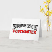 Der bestste Postmeister der Welt Karte (Gelbe Blume)