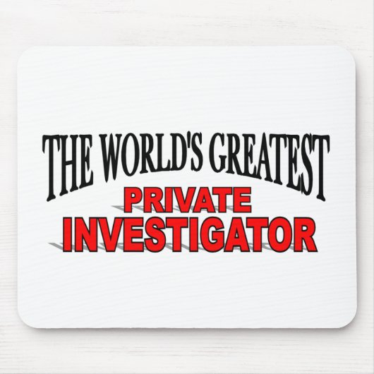 Der bestste private Forscher der Welt Mousepad (Vorne)