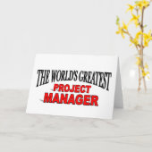 Der bestste Projektleiter der Welt Karte (Gelbe Blume)