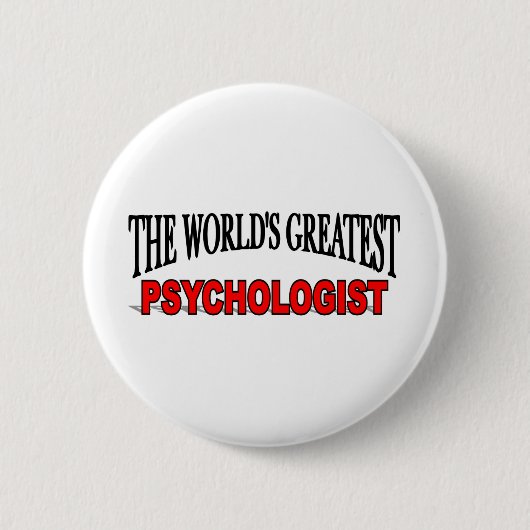 Der bestste Psychologe der Welt Button (Vorderseite)