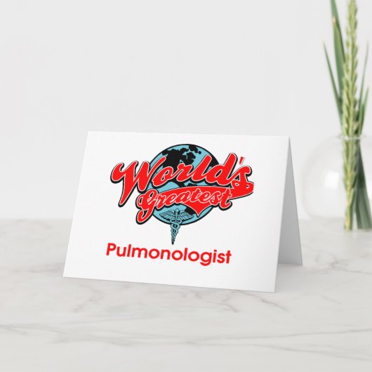 Der bestste Pulmonologist der Welt Karte (Vorderseite)
