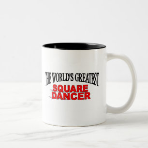 Der bestste quadratische Tänzer der Welt Zweifarbige Tasse