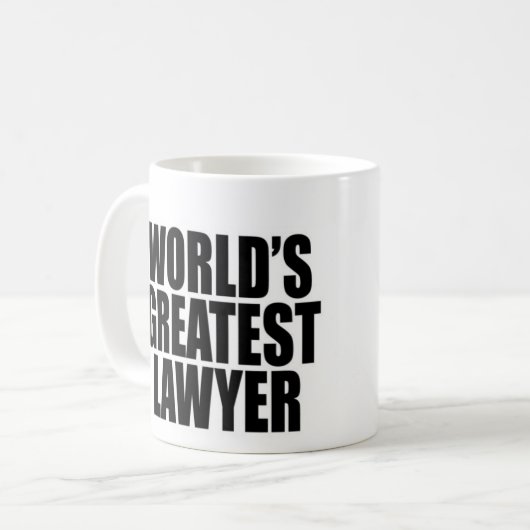 Der bestste Rechtsanwalt der Welt Kaffeetasse (Vorderseite Links)