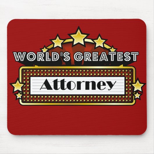 Der bestste Rechtsanwalt der Welt Mousepad (Vorne)