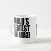 Der bestste regionale Manager der Welt Kaffeetasse (Vorderseite Links)