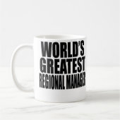 Der bestste regionale Manager der Welt Kaffeetasse (Links)