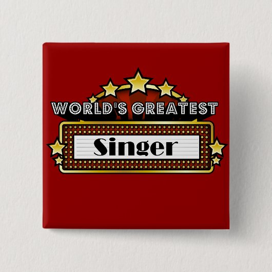Der bestste Sänger der Welt Button (Vorderseite)