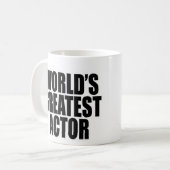 Der bestste Schauspieler der Welt Kaffeetasse (Vorderseite Links)