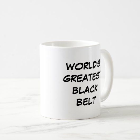 Der bestste schwarze Gurt-" Tasse "der Welt (VorderseiteRechts)