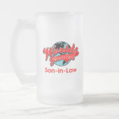 Der bestste Schwiegersohn der Welt Mattglas Bierglas (Links)