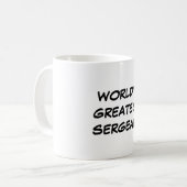 Der bestste Sergeant" Tasse "der Welt (Vorderseite Links)