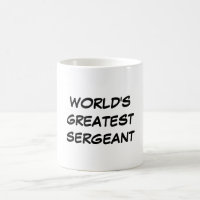 Der bestste Sergeant" Tasse "der Welt