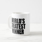 Der bestste Sieger der Welt Kaffeetasse (Vorderseite Links)