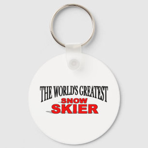 Der bestste Skier der Welt der Schnee Schlüsselanhänger