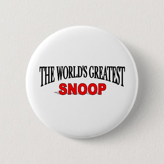 Der bestste Snoop der Welt Button (Vorderseite)