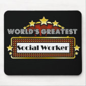 Der bestste Sozialarbeiter der Welt Mousepad (Vorne)