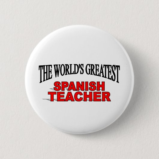 Der bestste spanische Lehrer der Welt Button (Vorderseite)