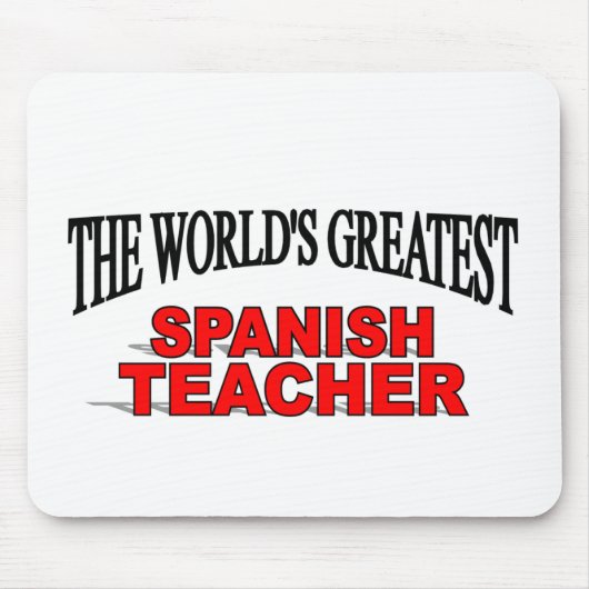 Der bestste spanische Lehrer der Welt Mousepad (Vorne)
