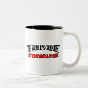Der bestste Stenograf der Welt Zweifarbige Tasse