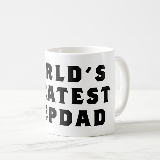 Der bestste Stepdad der Welt Kaffeetasse (VorderseiteRechts)