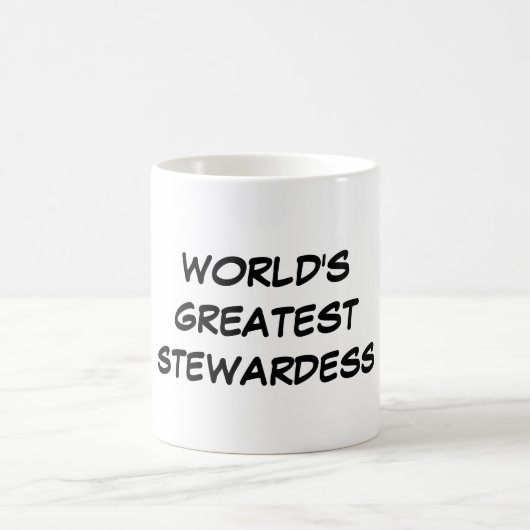 Der bestste Stewardess-" Tasse "der Welt (Mittel)