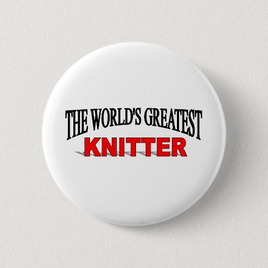 Der bestste Stricker der Welt Button (Vorderseite)