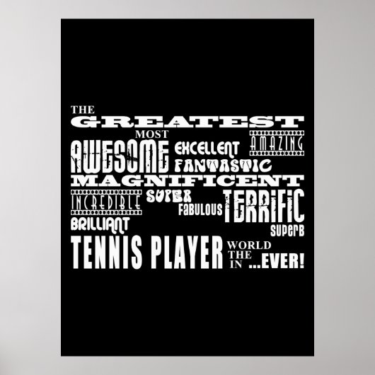 Der Bestste Tennisspieler Poster (Vorne)