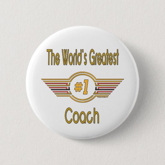 Der bestste Trainer der Welt Button (Vorderseite)