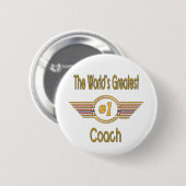 Der bestste Trainer der Welt Button (Vorne & Hinten)
