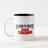 Der bestste Trainer der Welt Hunde Zweifarbige Tasse (Links)