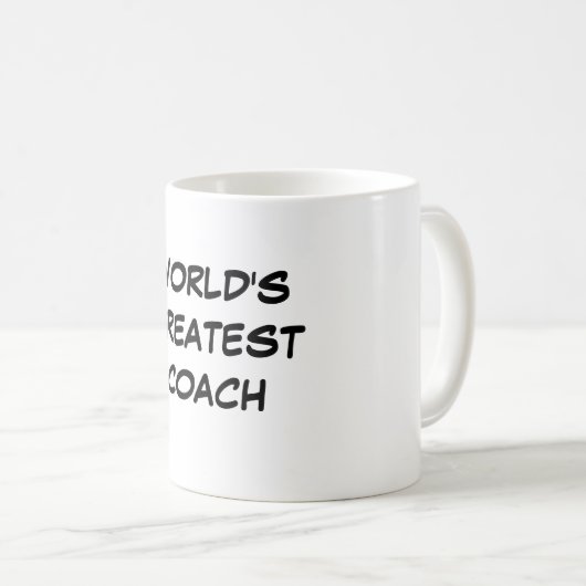 Der bestste Trainer-" Tasse "der Welt (VorderseiteRechts)